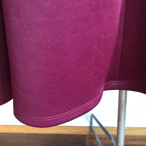 Chelsea&Theodore Burgundy PointeKnit Skirt - Picture 6 of 10